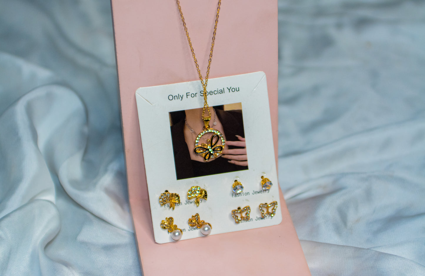 Ladies nekles&ear ring(complete set)