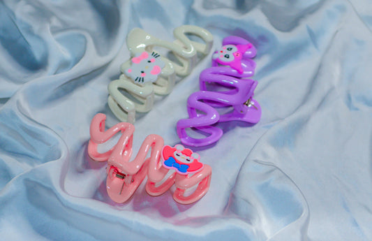 Curley hair catchars(pack of 3)