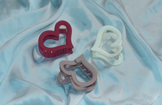 Heart catchars matte(pack of 3)